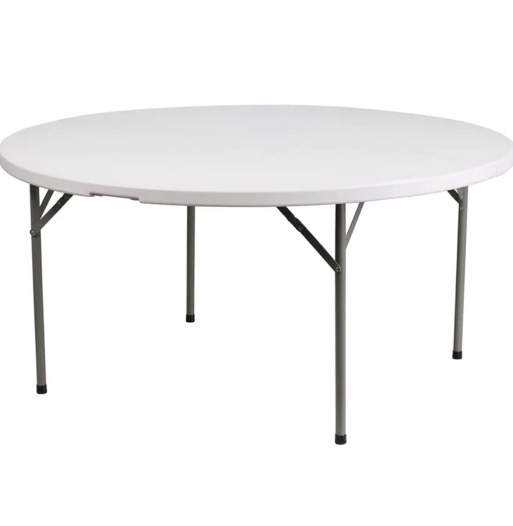 5 ft round folding table